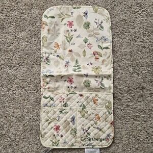 Longaberger Basket Homestead Botanical Field Floral Fabric Bed Caddy 26"x13" NEW